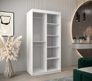 Verona 02 Sliding Door Wardrobe 100cm in White