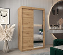 Tokyo II Sliding Door Wardrobe 120cm in Oak Artisan