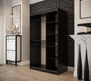 Tilburg Sliding Door Wardrobe 120cm in Dark Oak