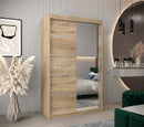 Verona 02 Sliding Door Wardrobe 120cm in Oak Sonoma