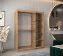 Verona 04 Sliding Door Wardrobe 150cm in Oak Artisan