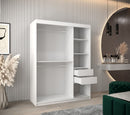 Tokyo Sliding Door Wardrobe 150cm in White