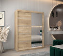Verona 02 Sliding Door Wardrobe 150cm in Oak Sonoma