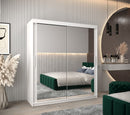 Tokyo III Sliding Door Wardrobe 180cm in White