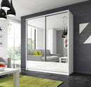 Aria II Sliding Door Wardrobe 184cm in White