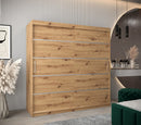 Verona 01 Sliding Door Wardrobe 200cm in Oak Artisan