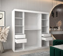 Boliwia Sliding Door Wardrobe 200cm in White
