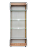 Berlin Tall Display Cabinet in Grey Matt