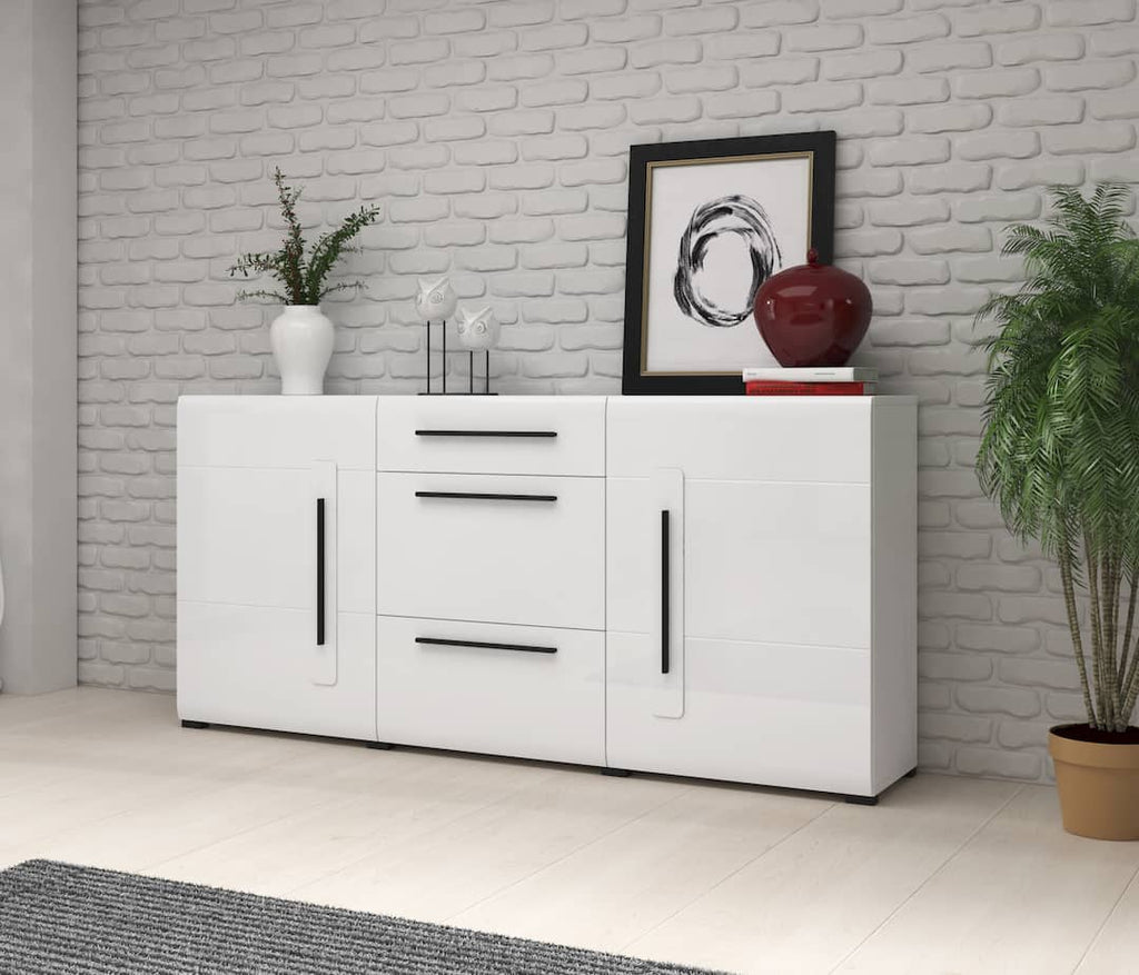 Tulsa 26 Sideboard Cabinet in White Gloss