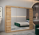 Verona 04 Sliding Door Wardrobe 250cm in Oak Artisan