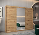 Tokyo I Sliding Door Wardrobe 250cm in Oak Artisan