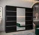 Verona 02 Sliding Door Wardrobe 250cm in Black