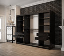 Tilburg Sliding Door Wardrobe 250cm in Dark Oak