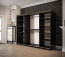Tilburg Sliding Door Wardrobe 250cm in Dark Oak