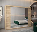 Tokyo II Sliding Door Wardrobe 250cm in Oak Sonoma