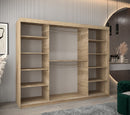 Tokyo II Sliding Door Wardrobe 250cm in Oak Sonoma