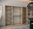 Verona 04 Sliding Door Wardrobe 250cm in Oak Sonoma