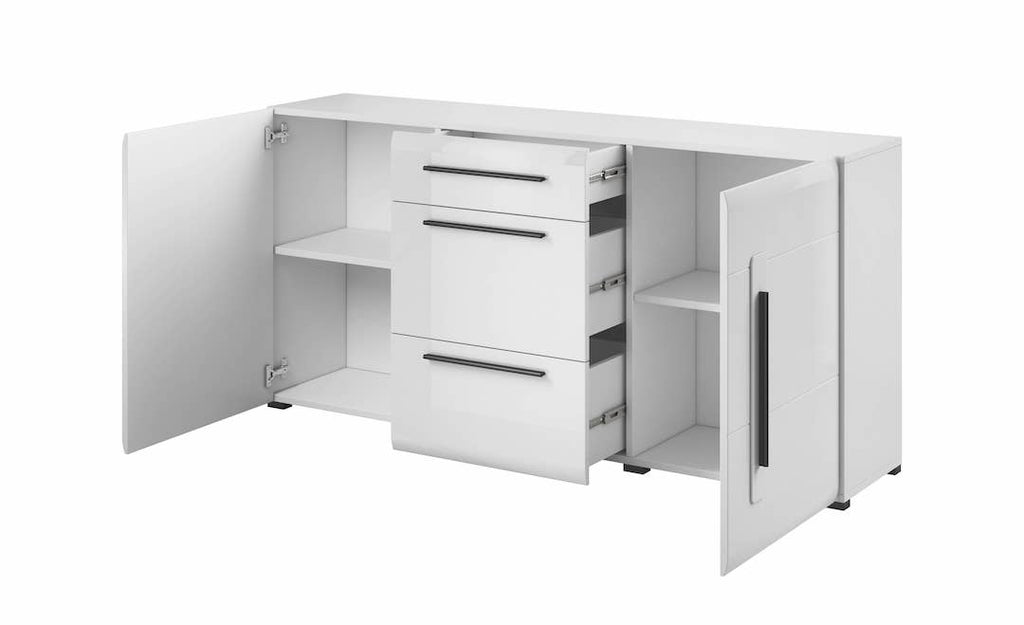 Tulsa 26 Sideboard Cabinet in White Gloss