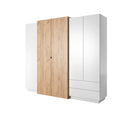 Stockholm Hinged Door Wardrobe 230cm in White