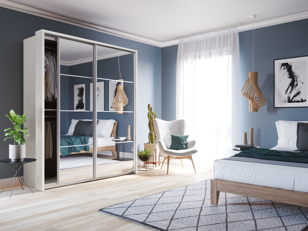 Arti AR-17 Sliding Door Wardrobe 180cm in White Matt