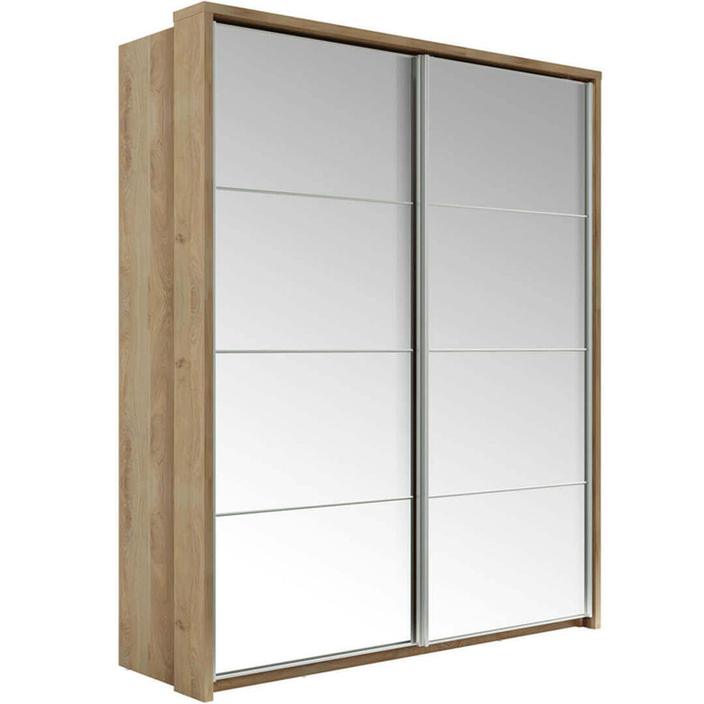 Arti AR-17 Sliding Door Wardrobe 180cm in Oak Shetland