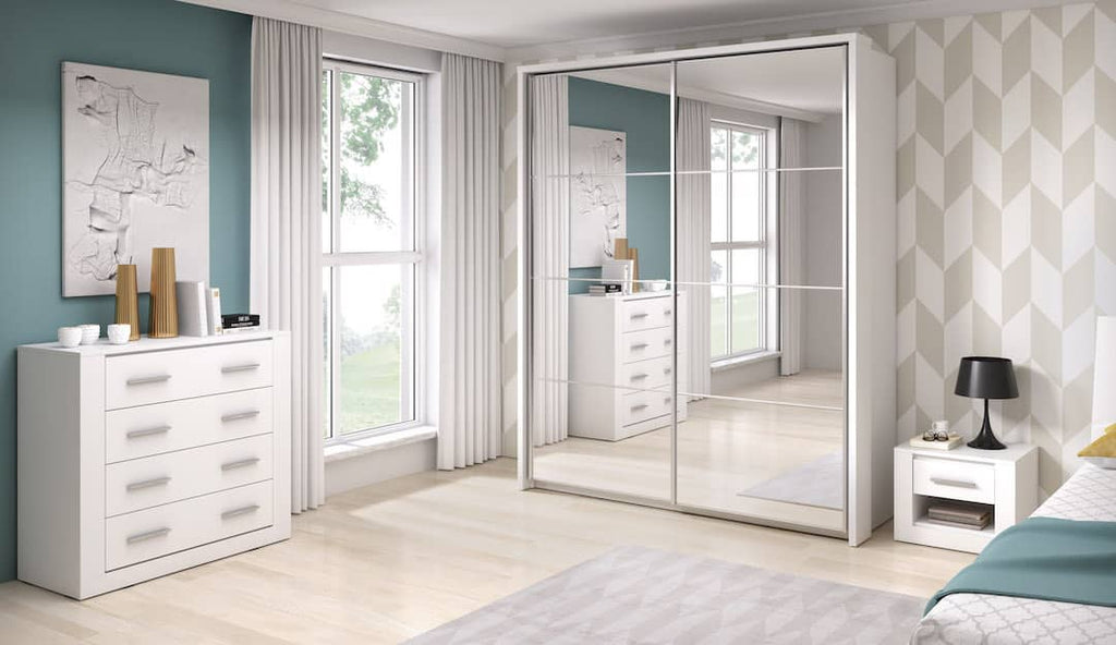 Arti AR-17 Sliding Door Wardrobe 180cm in White Matt