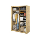 Arti 18 - 2 Sliding Door Wardrobe 150cm in Oak Artisan