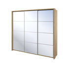 Arti 27 - 3 Sliding Door Wardrobe 240cm in Oak Shetland