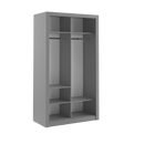 Arti 19 - 2 Sliding Door Wardrobe 120cm in Grey Matt