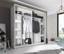 Arti AR-14 Sliding Door Wardrobe 220cm in White Matt