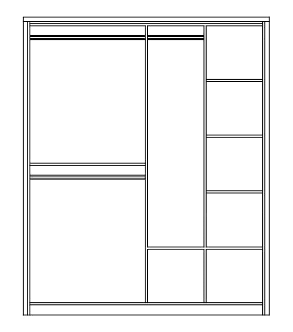 Arti AR-17 Sliding Door Wardrobe 180cm in White Matt