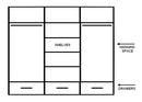 Arti AR-01 Sliding Door Wardrobe 250cm In Oak Sterling