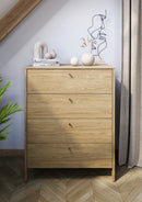 Cozy Chest Of Drawers in Oiled Oak