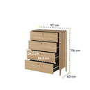 Cozy Chest Of Drawers in Oiled Oak
