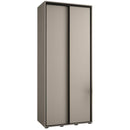 Dakota I Sliding Door Wardrobe 100cm in Cashmere