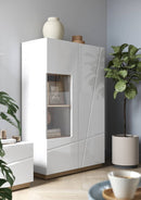 Futura FU-05 Display Cabinet in White Gloss