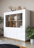 Futura FU-06 Display Cabinet in White Gloss