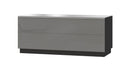 Helio 41 TV Cabinet 120cm in Grey Glass