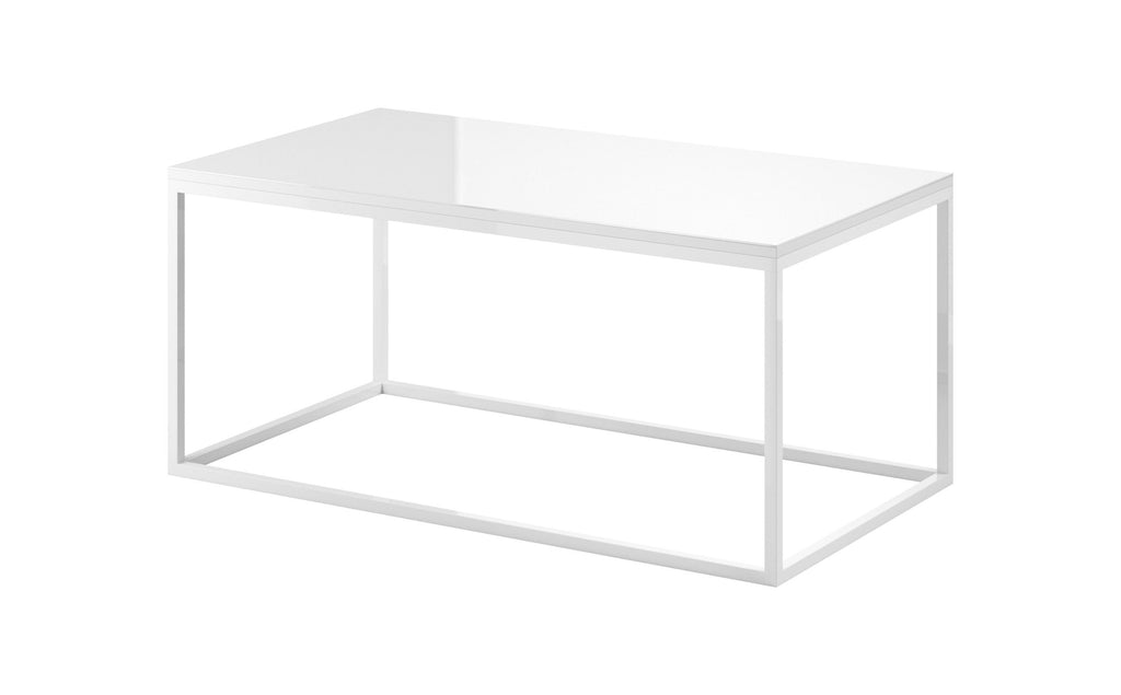 Helio 99 Coffee Table in White Glass