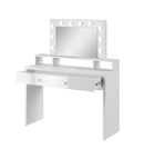 Aria Dressing Table With Mirror in White