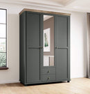 Evora 19 - 3 Door Wardrobe 154cm in Green