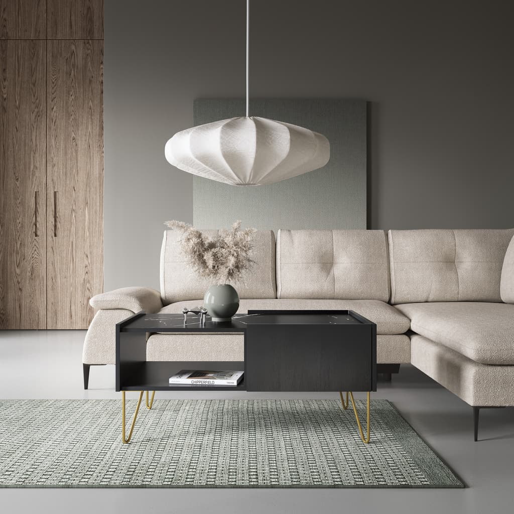 Harmony Coffee Table 97cm in Black