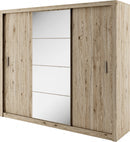 Idea ID-01 Sliding Door Wardrobe 250cm in Oak San Remo
