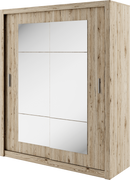 Idea ID-02 Sliding Door Wardrobe 180cm in Oak San Remo