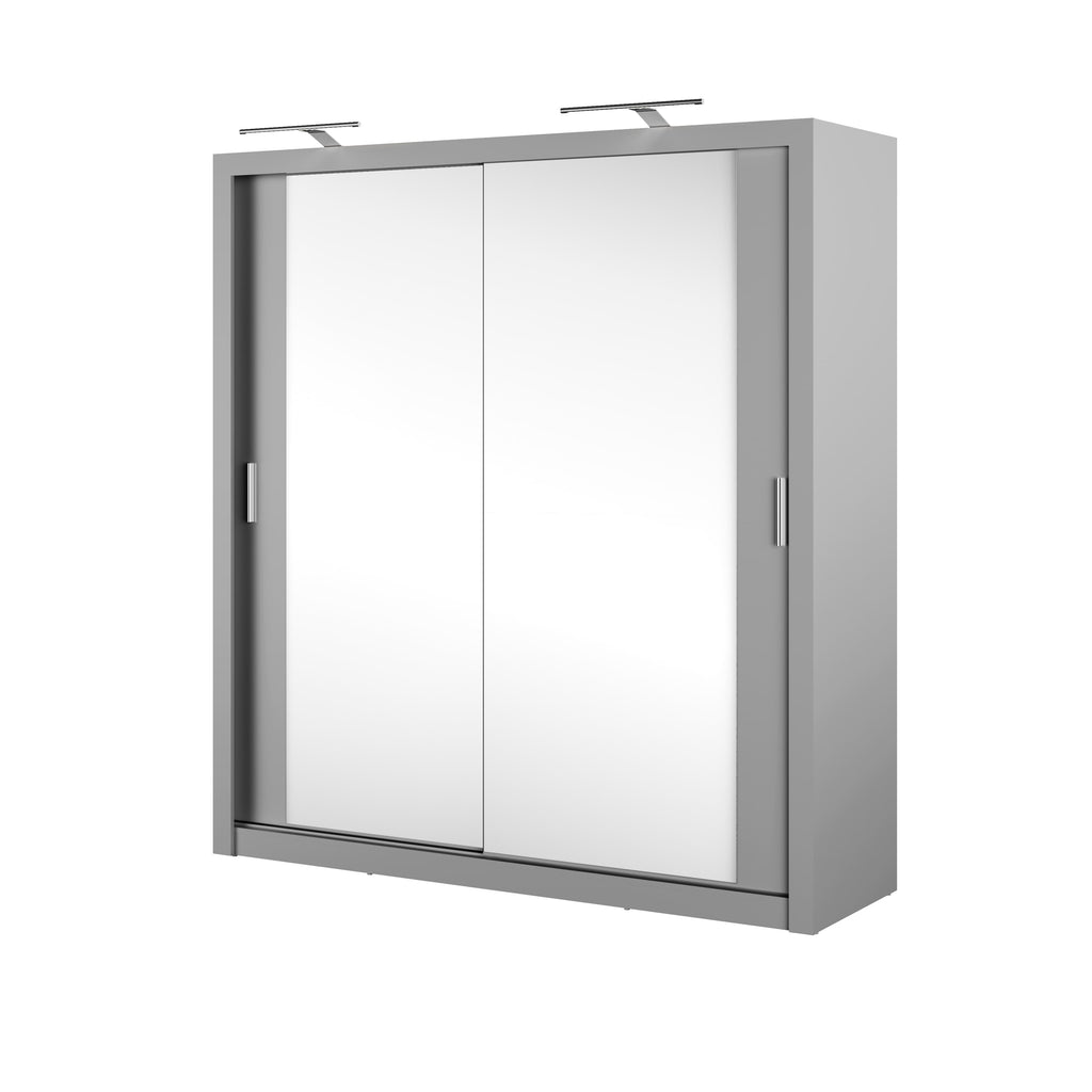 Idea ID-16 Sliding Door Wardrobe 200cm in Grey