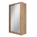 Idea ID-18 Sliding Door Wardrobe 120cm in Oak Shetland