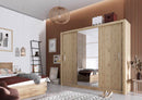 Idea ID-01 Sliding Door Wardrobe 250cm in Oak San Remo