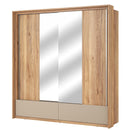 Impressio 63 Sliding Door Wardrobe 209cm in Oak Mauvella