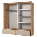 Impressio 63 Sliding Door Wardrobe 209cm in Oak Mauvella