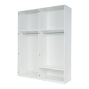 Italia 20 - 4 Door Wardrobe 182cm in White Gloss